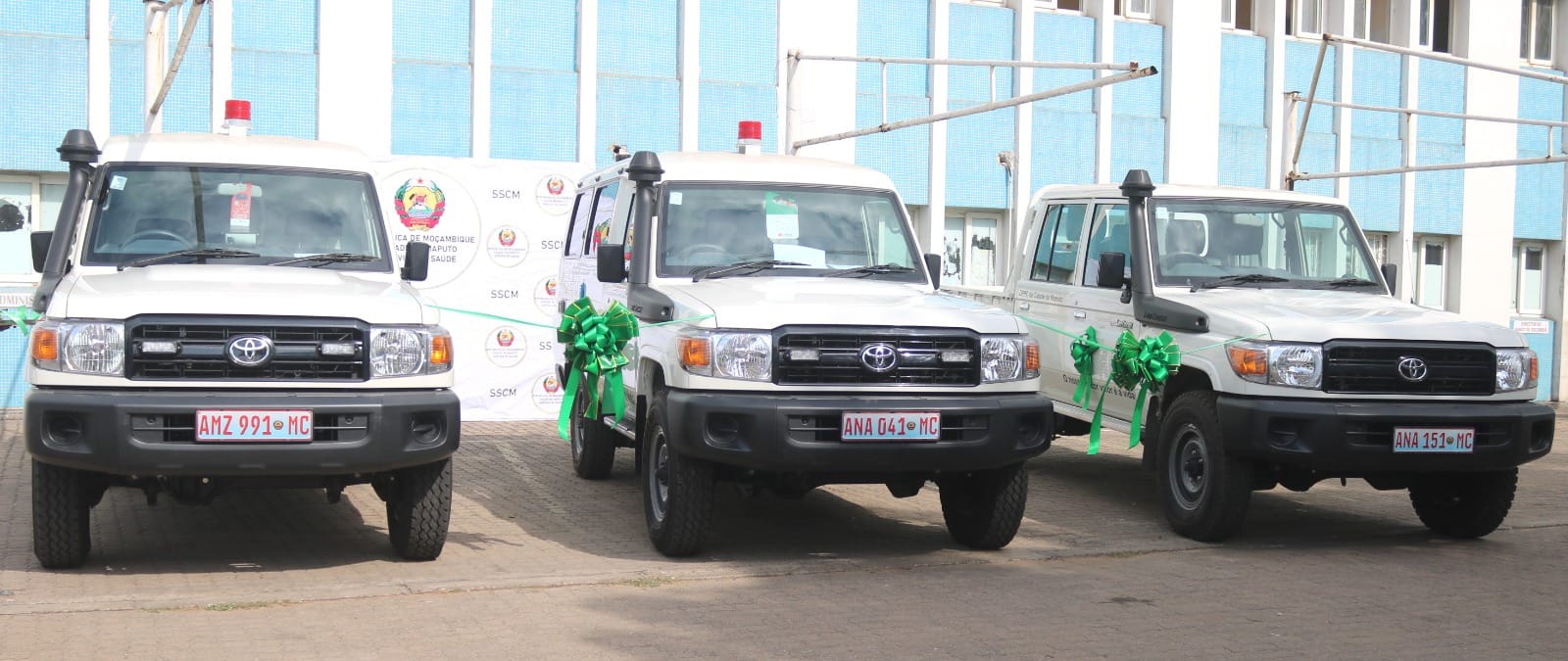 Na Cidade de Maputo, SERVIÇO DE SAÚDE RECEBE AMBULÂNCIAS